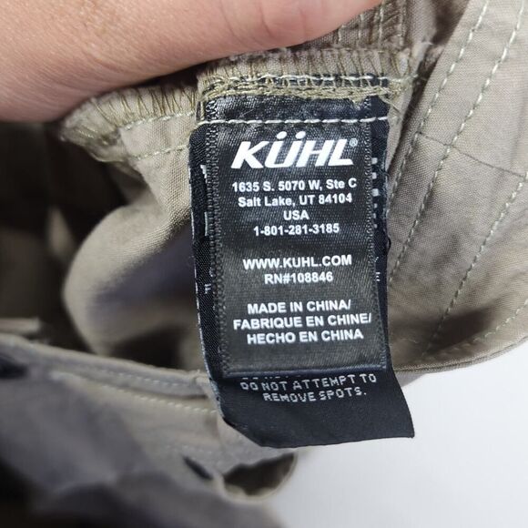 Kuhl Women’s Vintage Patimadye US8 Khaki Stretch Outdoor Hiking Cargo Shorts - Picture 5 of 10